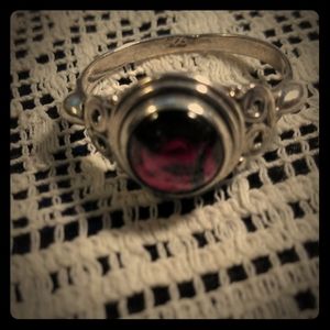 Size 6 Garnet Ring 925 Quality Sterling Silver
